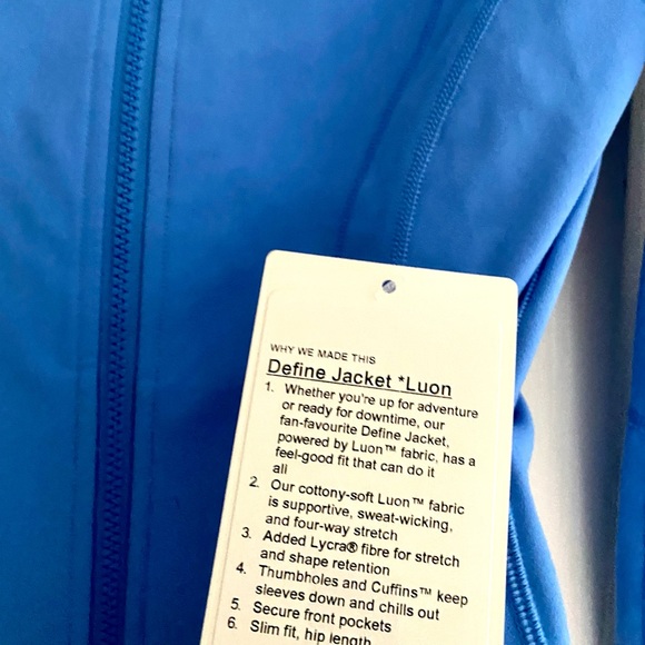 Lululemon Define Jacket * Blue Nile SIZE 6 - Picture 12 of 13